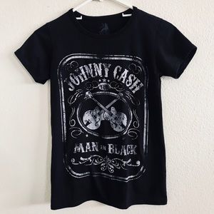 Johnny Cash Men in Black Graphic Tee